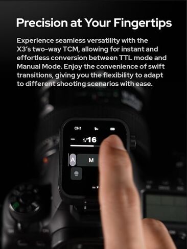 Godox X3N X3-N متوافق مع كاميرا نيكون، TTL Wireless Touch Screen Flash Trigger 2.4G تلقائي/يدوي/فلاش متعدد، بطارية ليثيوم مدمجة، (إصدار ترقية X2T-N XPro-N) in Kuwait