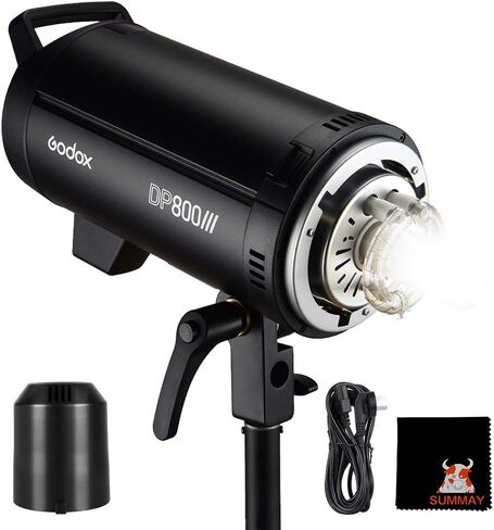GODOX DP800III فلاش ستوديو احترافي 1s وقت إعادة التدوير GN126 5600k 800Ws بونز جبل 150 واط مصباح النمذجة in Kuwait