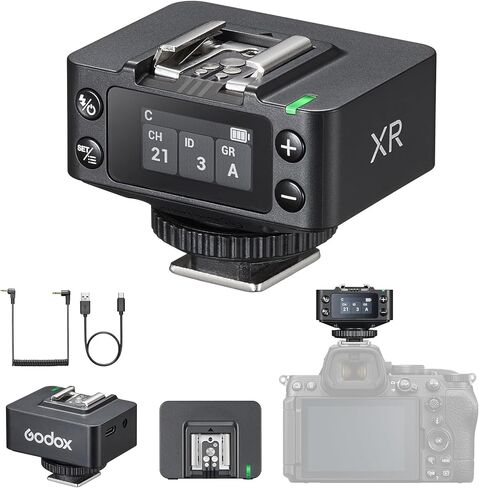 جهاز استقبال فلاش Godox XR TTL 2.4G اللاسلكي عالي السرعة مزامنة HSS 1/8000s لكاميرات Canon Nikon Flash Speedlite (ترقية X1R-C/X1R-N) in Kuwait