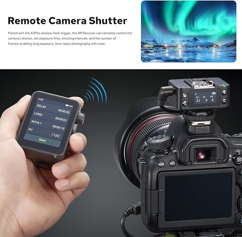 جهاز استقبال فلاش Godox XR TTL 2.4G اللاسلكي عالي السرعة مزامنة HSS 1/8000s لكاميرات Canon Nikon Flash Speedlite (ترقية X1R-C/X1R-N) in Kuwait