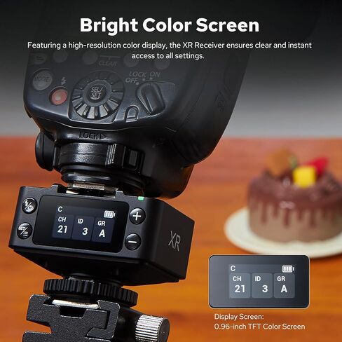 جهاز استقبال فلاش Godox XR TTL 2.4G اللاسلكي عالي السرعة مزامنة HSS 1/8000s لكاميرات Canon Nikon Flash Speedlite (ترقية X1R-C/X1R-N) in Kuwait