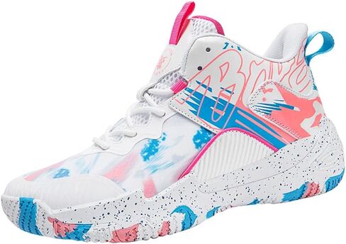 Womens Basketball Shoes Fashion Volleyball Shoes Comfortable Athletic Sneakers Non Slip Lace Up Sports Running Shoes in Kuwait