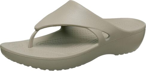 Crocs Women's Kadee Wedge Lightweight Platform Flip Flop Sandals in Kuwait