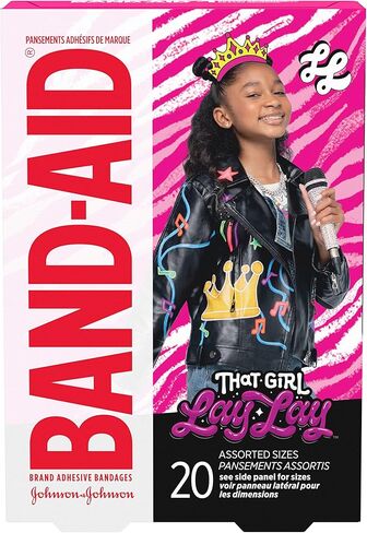Band-AID Band Brand Inshesive Childrages for Minor Cuts & Crogs ، Consing Grating Passhing Minecraft Designs ، وضمادات ممتعة للأطفال والأطفال الصغار ، والأحجام المتنوعة ، و 20 CT in Kuwait