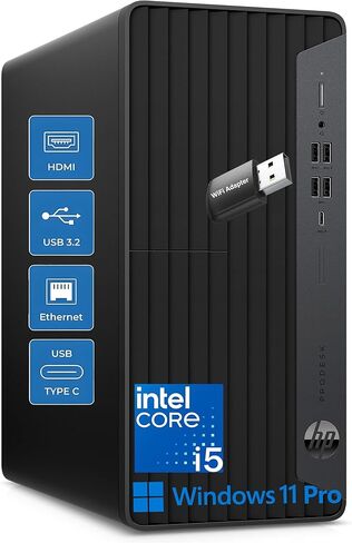 HP Pavilion Desktop PC, AMD Ryzen 7 5700G, 16 GB RAM, 256 GB SSD & 1 TB Hard Drive, Windows 11, Wi-Fi 5 & Bluetooth, 9 USB Ports, Wired Keyboard and Mouse Combo, Pre-Built PC Tower (TP01-2060, 2022) in Saudi Arabia