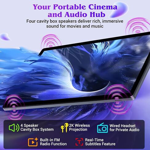 تابلت 2025 مقاس 14 بوصة يعمل بنظام Android 15 مع قلم شاشة وشاشة 2K FHD وذاكرة وصول عشوائي 36 جيجابايت وذاكرة تخزين داخلية 256 جيجابايت (1 تيرابايت TF)، وبطارية 11580 مللي أمبير في الساعة، وMT6769 8-Core 2.0 جيجا هرتز، و4 مكبرات صوت، و8+13 ميجابكسل مع سماع in Kuwait