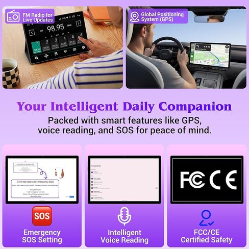 تابلت 2025 مقاس 14 بوصة يعمل بنظام Android 15 مع قلم شاشة وشاشة 2K FHD وذاكرة وصول عشوائي 36 جيجابايت وذاكرة تخزين داخلية 256 جيجابايت (1 تيرابايت TF)، وبطارية 11580 مللي أمبير في الساعة، وMT6769 8-Core 2.0 جيجا هرتز، و4 مكبرات صوت، و8+13 ميجابكسل مع سماع in Kuwait