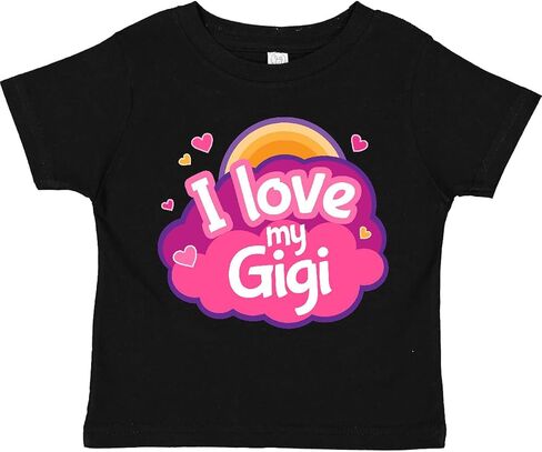 تي شيرت I Love My Gigi Grandma Grandchild للأطفال الصغار من Inktastic in Kuwait