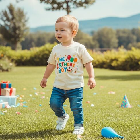 Birthday Shirt Toddler Baby Boy Girl Letter Printed Short Sleeve T-Shirt Top 6 12 18 24 Months 2T 3T Tee Shirts in Saudi Arabia