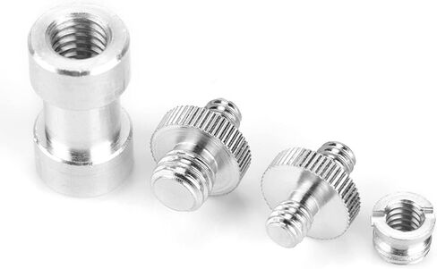 20pcs Metal Adapter Screws, 1/4in 3/8in Male Female Threaded Converter, with 4 Kinds of Adapter Screws, for Camera Flash Light Stand Photography in Kuwait