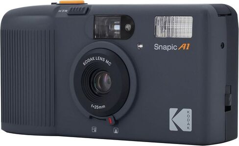 Kodak Snapic A1 35mm Film Camera (Rhino Gray) with Roll of Gold 200 Film, Batteries and Microfiber Cleaning Cloth Bundle in Kuwait