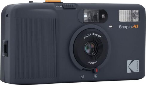 Kodak Snapic A1 35mm Film Camera (Rhino Gray) with Roll of Gold 200 Film, Batteries and Microfiber Cleaning Cloth Bundle in Kuwait