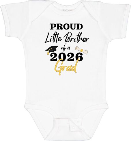 inktastic Proud Little Brother Of a 2026 Grad Baby Bodysuit in Kuwait