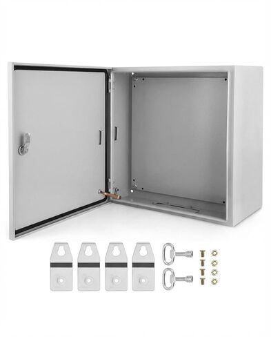 حاوية فولاذية NEMA خارجية، صندوق كهربائي فولاذي 24x24x8 NEMA 4X، IP66 مقاوم للماء والغبار، صندوق توصيل كهربائي خارجي/داخلي in Kuwait