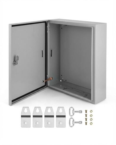 Outdoor NEMA Steel Enclosure, 24x24x12" NEMA 4x Steel Electrical Box, IP66 Waterproof & Dustproof, Outdoor/Indoor Electrical Junction Box in Saudi Arabia