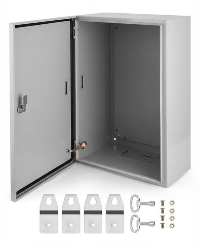 Outdoor NEMA Steel Enclosure, 24x24x12" NEMA 4x Steel Electrical Box, IP66 Waterproof & Dustproof, Outdoor/Indoor Electrical Junction Box in Saudi Arabia