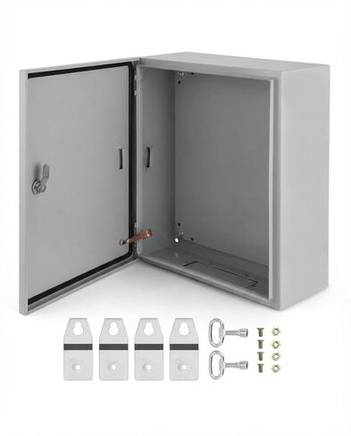 Outdoor NEMA Steel Enclosure, 24x24x12" NEMA 4x Steel Electrical Box, IP66 Waterproof & Dustproof, Outdoor/Indoor Electrical Junction Box in Saudi Arabia