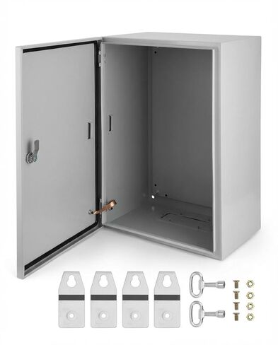 Outdoor NEMA Steel Enclosure, 24x24x12" NEMA 4x Steel Electrical Box, IP66 Waterproof & Dustproof, Outdoor/Indoor Electrical Junction Box in Saudi Arabia