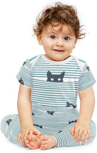 Baby Clothes Set Infant Bodysuits Pants Sets 0-24M For Boys Girls in Kuwait