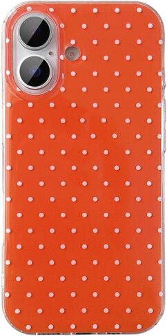 QLTYPRI Cute Phone Case for iPhone 17 Case Polka Dot Fashion Aesthetic Design for Women Girls, Slim TPU Shockproof Protective Phone Cover for iPhone 17 - Clear in Saudi Arabia