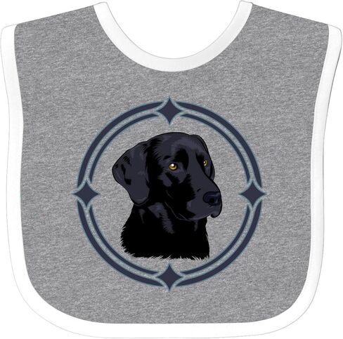 inktastic Labrador Retriever Black Lab Baby Bib in Kuwait