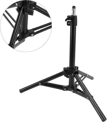 Fill Light Tripod Stand Foldable ABS 50cm Maximum Height - Stable Three - Leg Design for Ring Light, Camera, and Live Video Selfie Stick in Kuwait