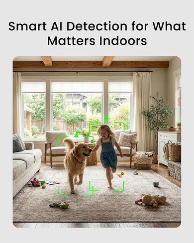 youkey Magnetic Indoor Security Camera Wireless, 2K Battery Powered Camera, No Subscription, Built-in 8GB Storage, Wire-Free for Renters, Compatible with Alexa & Google, Pet/Baby Monitor(S320) in Kuwait