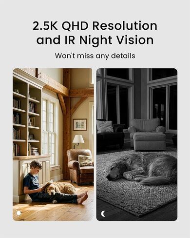 youkey Magnetic Indoor Security Camera Wireless, 2K Battery Powered Camera, No Subscription, Built-in 8GB Storage, Wire-Free for Renters, Compatible with Alexa & Google, Pet/Baby Monitor(S320) in Kuwait