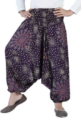 SARJANA Kids Rayon Mandala Harem Pants Children Girls Boys Boho Hippie Toddler Beach Unisex Comfy Trouser in Kuwait