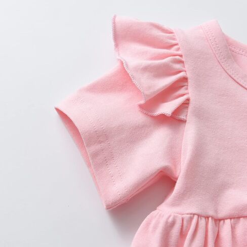 Toddler Girl Clothes Summer Baby Girls Outfits Short Sleeve Ruffle Tops Pant Sets with Headband in Saudi Arabia