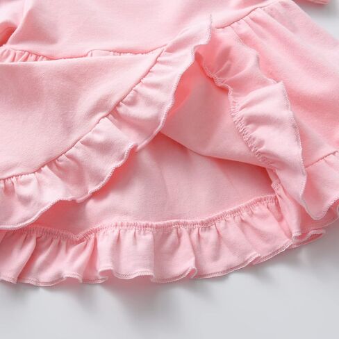 Toddler Girl Clothes Summer Baby Girls Outfits Short Sleeve Ruffle Tops Pant Sets with Headband in Saudi Arabia