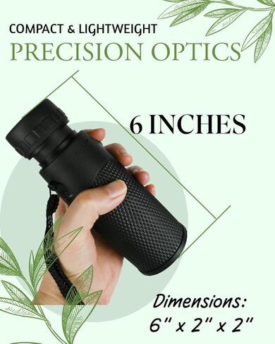 Blackhawk 10x40 Waterproof Monocular Compact Fogproof, Multi-Coated Optics, Slip-Resistant Grip- Birdwatching Birding, Hiking, Sports, Concerts Outdoor Use monoculars for Adults high Powered in Kuwait