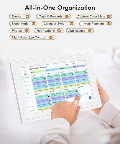 Large Digital Picture Frame 32"-WiFi-Photo-Frame - FHD IPS Digital Frame, Remote Control, Auto-Rotate, Slideshow, Load Photo Video from Phone via APP Email, Free Cloud Storage, Gifts for Mom Dad in Kuwait