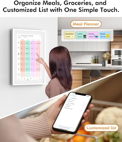 Large Digital Picture Frame 32"-WiFi-Photo-Frame - FHD IPS Digital Frame, Remote Control, Auto-Rotate, Slideshow, Load Photo Video from Phone via APP Email, Free Cloud Storage, Gifts for Mom Dad in Kuwait