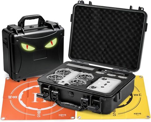 حافظة DJI NEO2، حافظة صلبة مضادة للماء ومقاومة للانفجار مع حزام كتف وملصقات عاكسة للضوء، حقيبة حمل خارجية لطائرة DJI NEO2 بدون طيار وملحقاتها، صندوق سفر صلب محمول in Kuwait