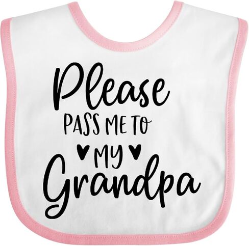 inktastic Please Pass Me To My Grandpa Baby Bib in Kuwait