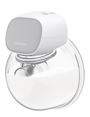 مضخة الثدي Momcozy S9 Pro يمكن ارتداؤها، مضخة كهربائية محمولة واحدة بدون استخدام اليدين، عدد 1، رمادي غير لامع in Kuwait