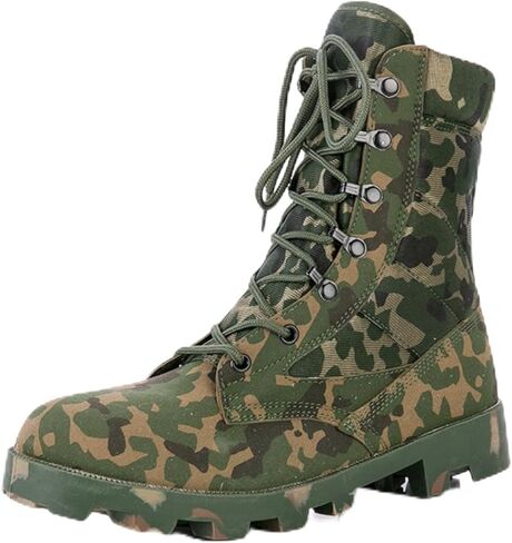 Men's High Top Lace Up Work Military Tactical Boots Non-Slip Rubber Outsole Wear Resistance Lightweight Combat Boots For Outdoor Trekking Commando Army Desert Jungle Backpacking in Saudi Arabia