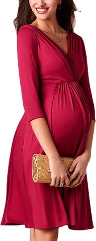 Breastfeeding Dresses Maternity Clothes for Pregnant Women Clothing Pregnancy Dresses Mother Wear Evening Dress in Saudi Arabia
