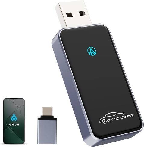 2026 Upgraded Wireless CarPlay Adapter for Apple iPhone - Convert Factory Wired to Wireless CarPlay Dongle, Plug & Play for iOS 10+ & Wired CarPlay Cars 2016+, USB & Type-C Port in Kuwait