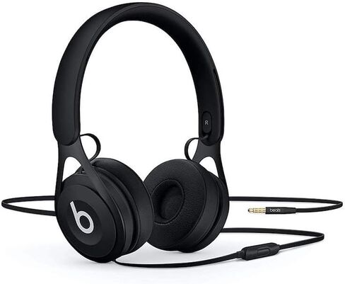 Beats EP Wired On-Ear Headphones - Battery Free for Unlimited Listening, Built in Mic and Controls - Black in Saudi Arabia