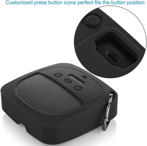 Hard Case for Bose Speaker,Silicone Cover Sleeve and Carrying Case for Bose SoundLink Micro Portable Speaker(Orange) in Saudi Arabia