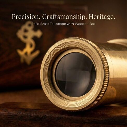 Spyglass للديكور العتيق، تلسكوب قرصان مع حقيبة جلدية، تلسكوب محمول لعشاق المغامرة، ديكور بحري أحادي العين للهدايا والمسافرين، 6 بوصات in Kuwait