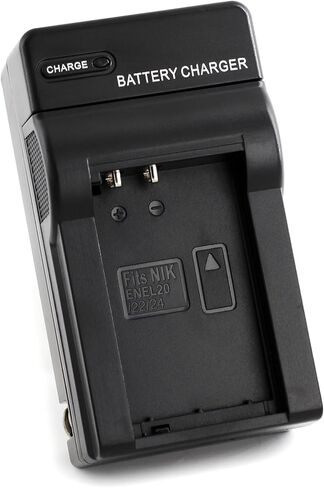 شاحن حائط نوريفون EN-EL20 لكاميرات نيكون 1 AW1، 1 J1، 1 J2، 1 J3، 1 J4، 1 S1، 1 S2، 1 V3، Coolpix A والمزيد مع قابس قابل للطي in Kuwait