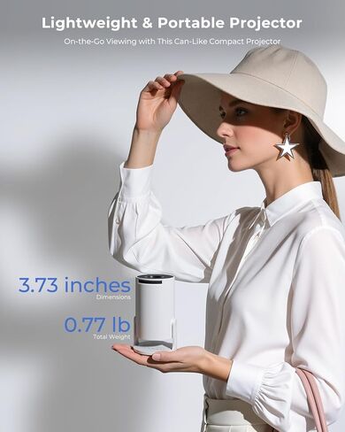 Mini Projector, Portable Projector with Wifi and Bluetooth, Built in Apps in Kuwait