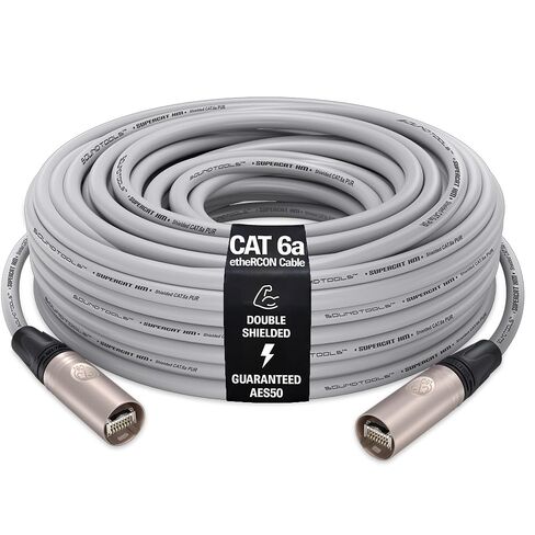 أدوات الصوت Supercat XM Festival Grade Cat6a Ethercon كابل ، سترة البولي يوريثان المرنة ، موصلات Neutrik (10 أمتار ، أحمر) in Kuwait