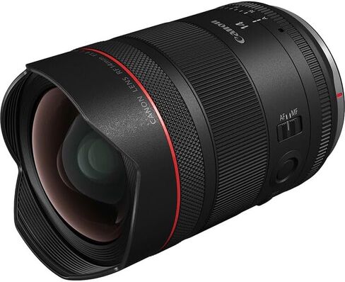 Canon RF 14mm f/1.4L VCM Lens Bundle | Professional L-Series Ultra-Wide Prime with Fast f/1.4 Aperture, Advanced Optics & VCM AF | for Astrophotography & Video (7427C002) + Lens Case + Cap Keeper in Kuwait