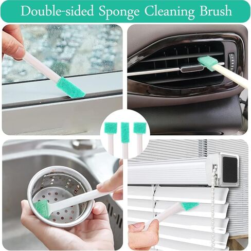 8pcs Small Cleaning Brushes, Deep Detail Crevice Cleaning Tool Set, Tiny Micro Scrub Cleaner for Gap Keyboard Corner, Household Essentials for Kitchen & Bathroom, Gift for New Home in Kuwait