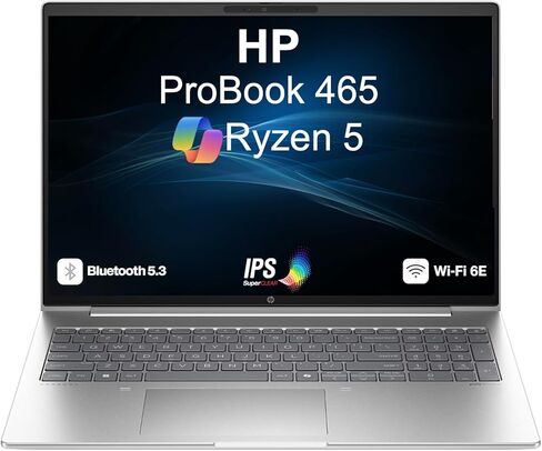 كمبيوتر محمول HP Probook 460 AI يعمل بالطاقة مقاس 16.0 بوصة IPS FHD + شاشة (Intel Ultra 5 125U (beats i5-1335u)، 16 جيجابايت DDR5، 512 جيجابايت PCIe SSD، Intel Graphics، لوحة مفاتيح بإضاءة خلفية، بصمة الإصبع، WiFi 6E، كاميرا ويب، Win 11 Pro) in Kuwait