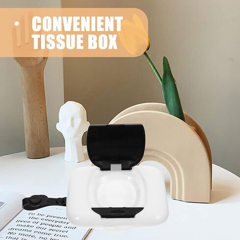 Healeved Portable Baby Wipes Case Small Travel Wipe Holder Silicone Dispenser Waterproof Mini Container for on-The-Go Use 6.3X4.3X1.2 Inches in Kuwait